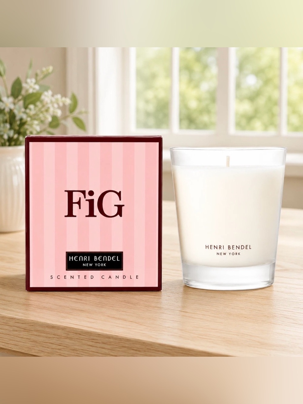 New in Sealed Box Henri Bendel New York "Fig Scented Candle" 9.4 oz /266g NIB